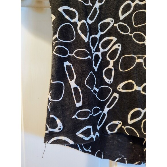 Copper Key Girls Size Small Button Down Black Shirt Glasses AOP Fast Shipping - Picture 9 of 13